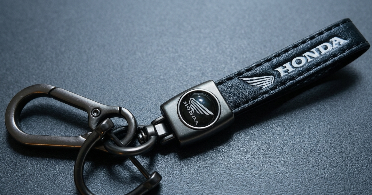 Genuine Leather Keychains for Motorcycles and Cars – Unique Design and Quality Finish